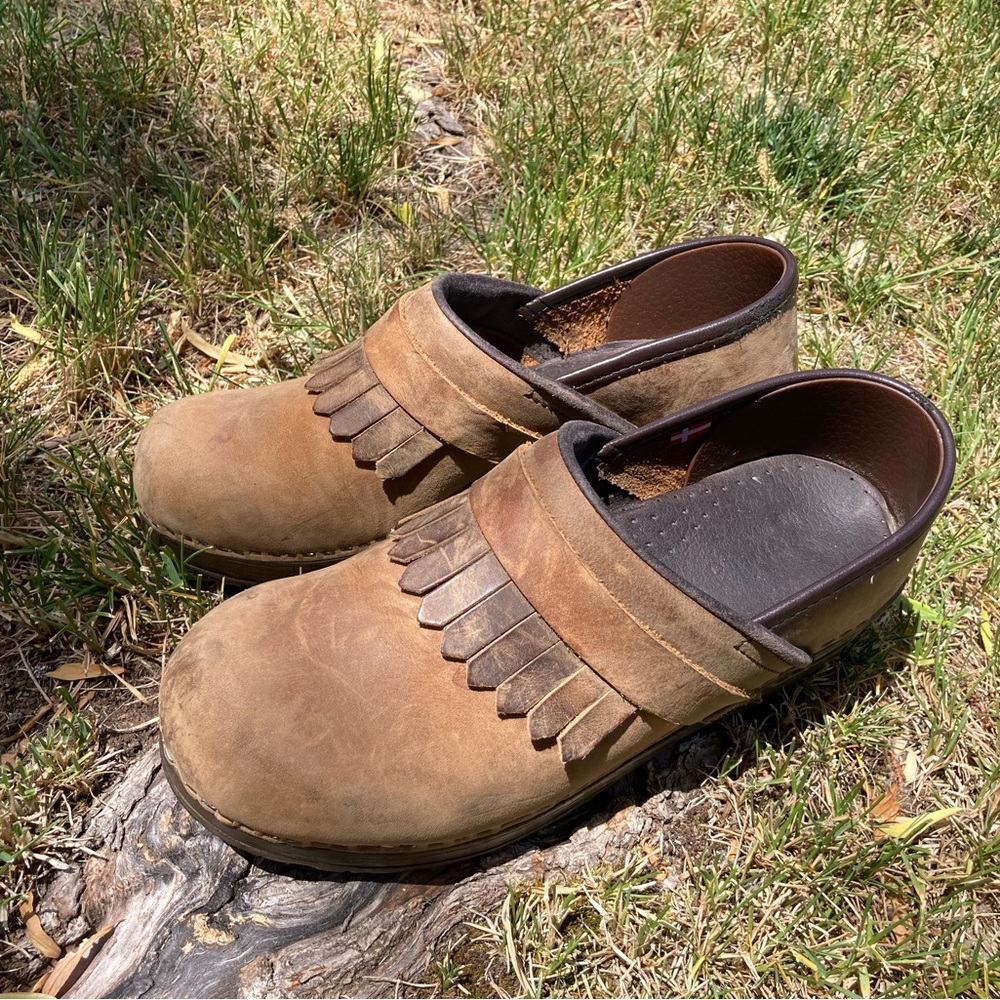 Women’s Brown Danish Clogs by Saniya